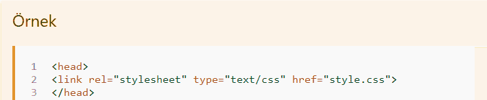 html css link tag
